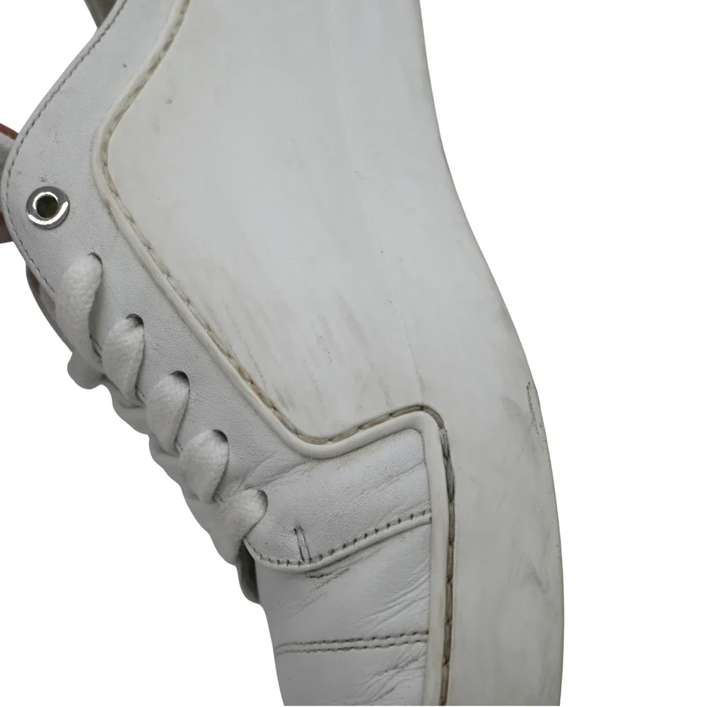 Chanel CC Low-Top Leather Sneakers (Style G32719) Size 36.5